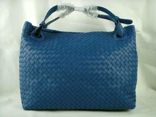 Bottega Veneta Lambskin Tote Bag 1032 blue